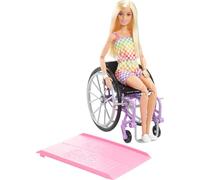 Barbie Poupée Rubia Fashionist avec fauteuil roulant Rose Enfants