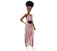 Barbie Fashionistas Vitiligo Robe Longue Rayee #135 (Ghw51)