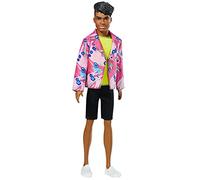 Barbie Fashionistas poupée Mannequin Ken 60ème Anniversaire, réédition 1985 en Tenue de Rockeur rétro, Jouet pour Enfant, GRB44