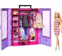 Barbie Fashionistas Ultimate Closet and Doll, One Blonde Barbie Doll with 3 Barb