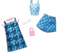 Barbie Fashions Pack de 2 - Robe bleue + Top et jupe bleus