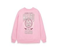 Barbie femmes Sweatshirt en rose | Mesdames Malibu Tennis Club 1959 Pull graphique à manches longues | Sports Crest Vintage Style ras du cou pull | Poupée film vêtements marchandise cadeau pour elle