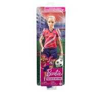 Barbie Football Soccer Lecteur Poupée Blond Queue Rose Cheveux Joli Basket Jouet