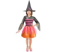 Barbie Glamour Witch petite sorcière Halloween Special Edition costume robe déguisement original fille (Taille 3-4 ans)