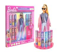 Barbie Gloss à lèvres avec Acrylique Stand Plante à base de Gloss à lèvres, parfait pour les fêtes, Sleepovers, maquillages, cadeau d'anniversaire pour les filles, Age 3+, par Townley Girl
