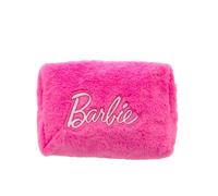 BARBIE - Grande Trousse Maquillage Fausse Fourrure Rose - Format 23x15cm - Ultra Douce Et Pratique - Idéal Rangement Cosmétiques Beauté Maison Ou Voyage - Produit Officiel Accessoires Mattel