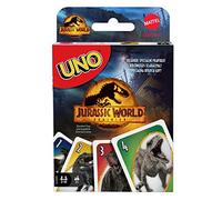 Barbie GXD72 Mattel Games Uno Jurassic World 3, Jeu De Société et De Cartes, 2 À 10 Joueurs, Dès 7 Ans
