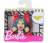 Barbie - Habit Pour Poupee Mannequin - Debardeur Rouge Wonder Woman - Vetement - Tenue Top Dc