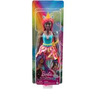 Barbie HGR19 Poupée Ville de Corail Licorne Avec Cheveux Arcobaleno &
