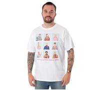 Barbie Homme T-Shirt Blanc À Manches Courtes | Ken Serving Lewks Design | Adoptez Le Personnage Élégant De Ken | Produits Authentiques du Film Cadeau Confortable Et À La Mode pour Lui