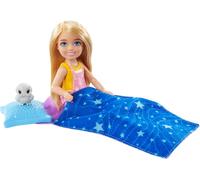Barbie - It Takes Two - Coffret Vive Le Camping - Poupée Chelsea, Hibou, Sac de Couchage, Boussole et Accessoires de Camping - Cadeau dès 3 Ans, HDF77
