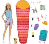 Barbie "It takes two Camping" Set incluant la poupée Malibu, le chien & les accessoires
