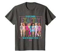 Barbie - Je suis en Train de Devenir exactement ce Que Je suis censée être, des poupées Fluo T-Shirt, Enfant, Asphalte, 10 Ans
