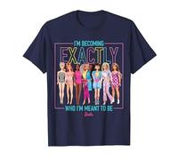 Barbie - Je suis en Train de Devenir exactement ce Que Je suis censée être, des poupées Fluo T-Shirt, Homme, Bleu Marine, 3XL
