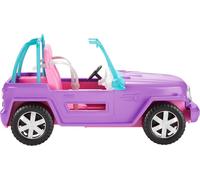 Barbie Jeep de plage, Barbie Accessoires, Barbie Voiture, Voiture jouet, Barbie Véhicule