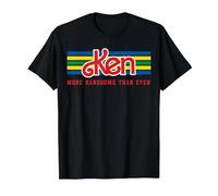 Barbie - Ken est Plus Beau Que jamais Stripes T-Shirt, Homme, Noir, L