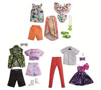 Barbie Ken Fashion 2 Packs Ass. GWC33 Vêtements et Chaussures, Multicolore (21291382)