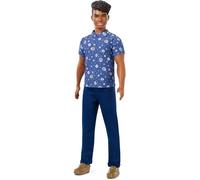 BARBIE - Ken Fashionistas - Chemise & Pantalon Bleu - Poupée Mannequin