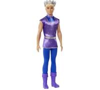 Poupée mannequin Barbie - Ken Prince Blond - HLC23 - Tunique satin violet et bleu - Bottes de cavalier assorties