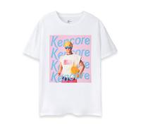 Barbie Ken T-Shirt Homme | T-shirt graphique à manches courtes Kencore pour adultes en Blanc | Surfer Skater Beach Club Poupée Jouet Film Vêtements Top | Nouveauté à et col rond, cadeau de marchandise