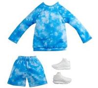 Barbie Ken Tie-Dye Fashion Pack - GRC72 - Sweat graphique + Short + Basket blanche