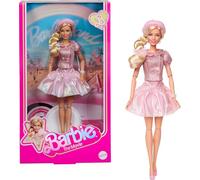Barbie Le Film Poupée à Collectionner inspirée du Film avec Margot Robbie, avec Une Tenue composée d’Un Chemisier et d’Un Tutu Roses, Une Coiffure emblématique et des Bijoux Assortis, JBJ53