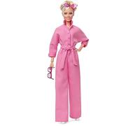 Barbie Le Film Poupée Mannequin Articulée en Combinaison-Pantalon Rose Bubble-Gum avec Lunettes De Soleil Et Foulard, Socle Inclus, À Collectionner, Jouet Enfant, A Partir De 3 Ans, HRF29