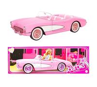 Barbie Le Film Voiture De Collection Corvette Cabriolet Authentique en Métal Rose Vintage, Inspirée du Film, À Collectionner, Jouet Enfant, HPK02
