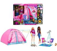 Barbie Let's Go camping tente set de jeu et 2 poupées