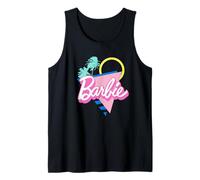 Barbie Logo rétro des années 90 Rose Vif Débardeur