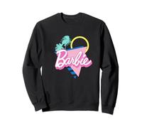 Barbie Logo rétro des années 90 Rose Vif Sweatshirt