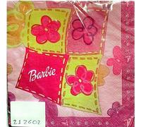 Barbie - Logo - Serviettes de table, 2 plis paquet de 16 SG34698 (taille unique) (rose/jaune)