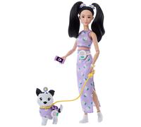 Barbie Looks Assortis De Style Asiatique Avec Une Poupée Chien