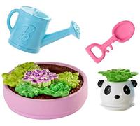 Barbie Lot de 4 accessoires avec pot et accessoires pour plantes succulentes