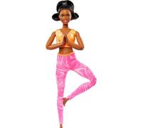 Barbie Poupée Fabriquée pour bouger – Brune – Tenue amovible Sport – Neuve