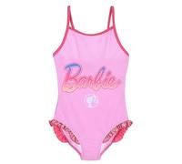 Barbie Maillot de Bain pour Fille, Maillot de Bain Une Pièce Design Poupée Maillot de Bain pour Enfant, Taille 4 Ans | Rose
