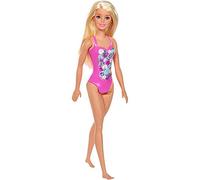 Barbie – Poupée mannequin DWK00 – Maillot de bain rose