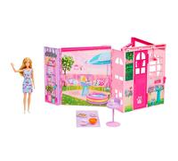 Playset - BARBIE - Maison à emporter JMD28 - 4 espaces - 10 accessoires - Transportable