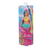 Barbie Mattel : Dreamtopia - Poupée sirène aux cheveux sarcelle et rose (GJK11)-