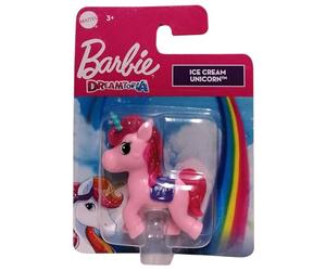 Barbie Mattel HFG32 Dreamtopia Lollipop Unicorn Paillettes Crinière Mini Licorne Figurine de jeu Rose Pour enfants 5 cm Petit