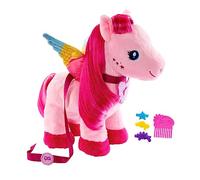 Barbie Mattel Peluche Pégase Marche Et Bat des Ailes A Touch of Magic, 28 Cm, avec Accessoires De Coiffure Et Fonction Musicale, Jouet Enfant, A Partir De 3 Ans, HPJ50