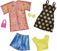 Mattel Sunflower | 2 Mode Set | Barbie HBV71 | Vêtements de Poupée