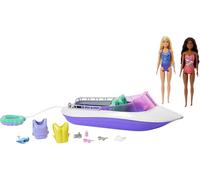 Barbie "Meerjirfrauen Power" bateau rapide et 2 poupées, set de jeu
