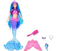 Barbie "Meerjirfrauen Power" Poupée Malibu (cheveux bleus) avec accessoires