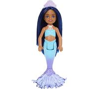 Barbie Mermaid Chelsea - HLC15 - Poupée articulée 15cm - Sirène avec Cheveux Bleu