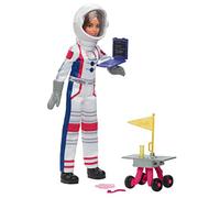 Barbie Coffret Astronaute 65ème Anniversaire – Poupée brune, 10 accessoires – HRG45