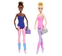 Barbie Métiers Coffret Poupées Salle de Ballet | Poupées mode en tutus à thématique danse. Inclut tenues extra et accessoires. Dès 3 ans, HXC37