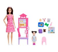 Barbie Métiers-Coffret Professeure-Poupées et accessoires