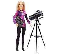 Barbie Métiers National Geographic poupée Astronome et Accessoire télescope, Jouet pour Enfant, GDM47