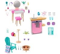 Barbie Meubles de Maison de poupée avec Accessoires, modèles Assortis, Jouet +3 Ans (Mattel HJV32)